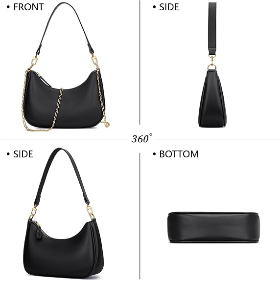 Cute Shoulder Bag for Women, PU Leather Hobo Purse