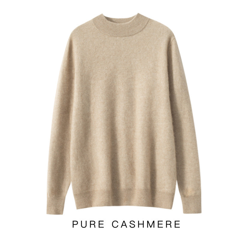Men's Half-high Collar Cashmere Sweater Business Casual Sweater