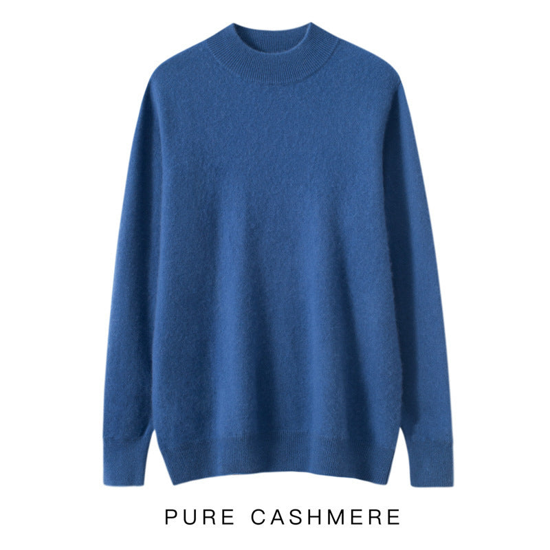 Men's Half-high Collar Cashmere Sweater Business Casual Sweater