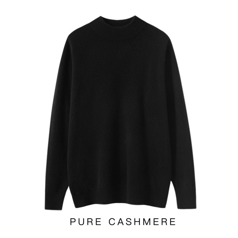 Men's Half-high Collar Cashmere Sweater Business Casual Sweater