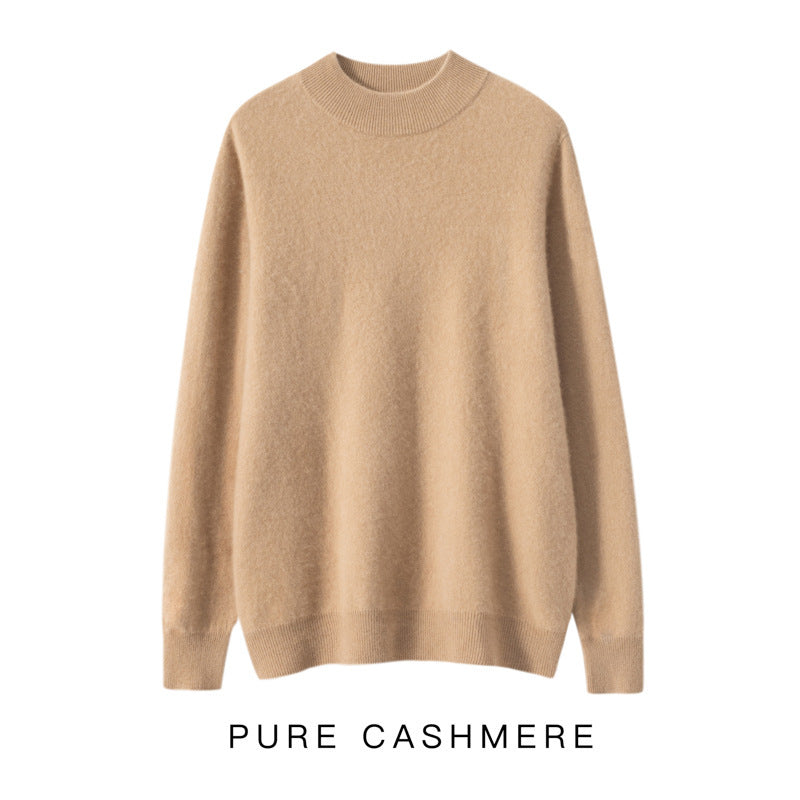 Men's Half-high Collar Cashmere Sweater Business Casual Sweater