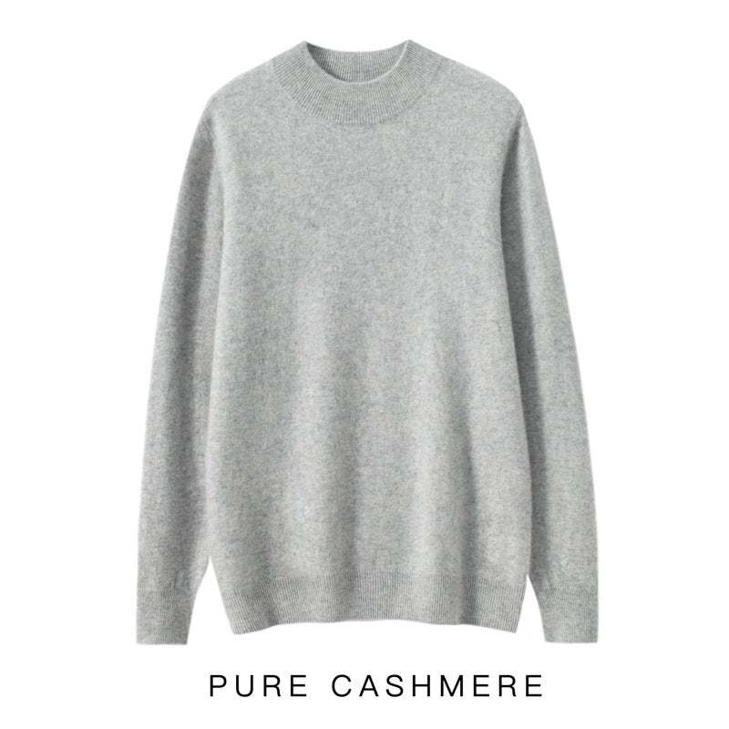 Men's Half-high Collar Cashmere Sweater Business Casual Sweater