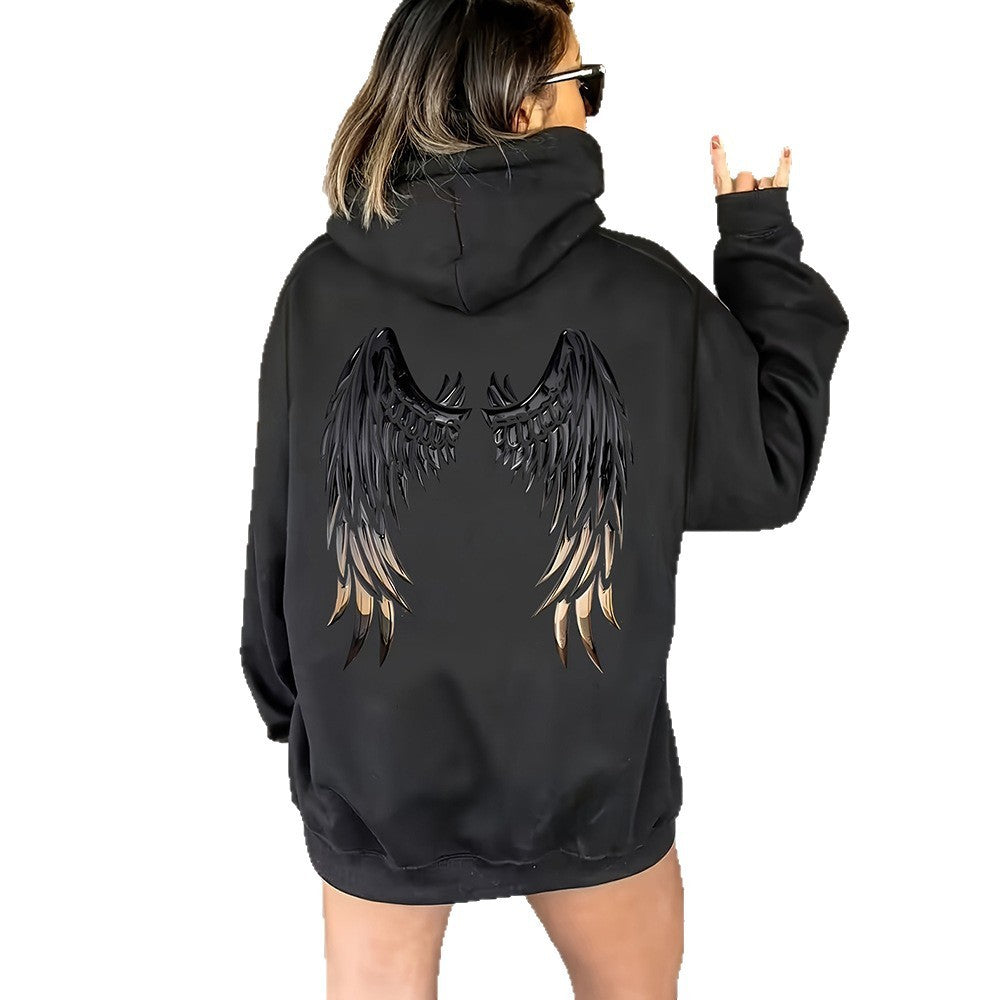 Hooded Hoodie with Street Style Designs