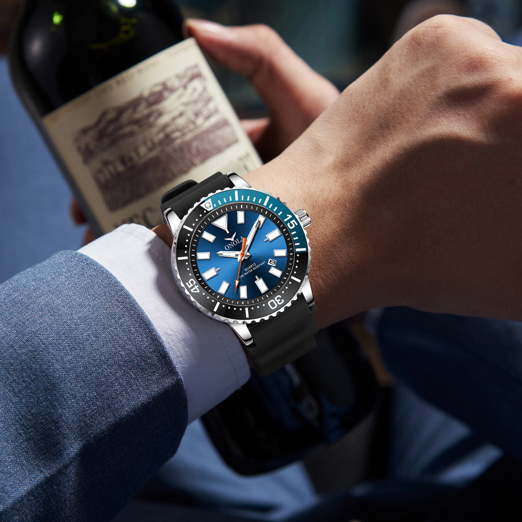 Business Casual Men's Watch Waterproof Tape Quartz Watch