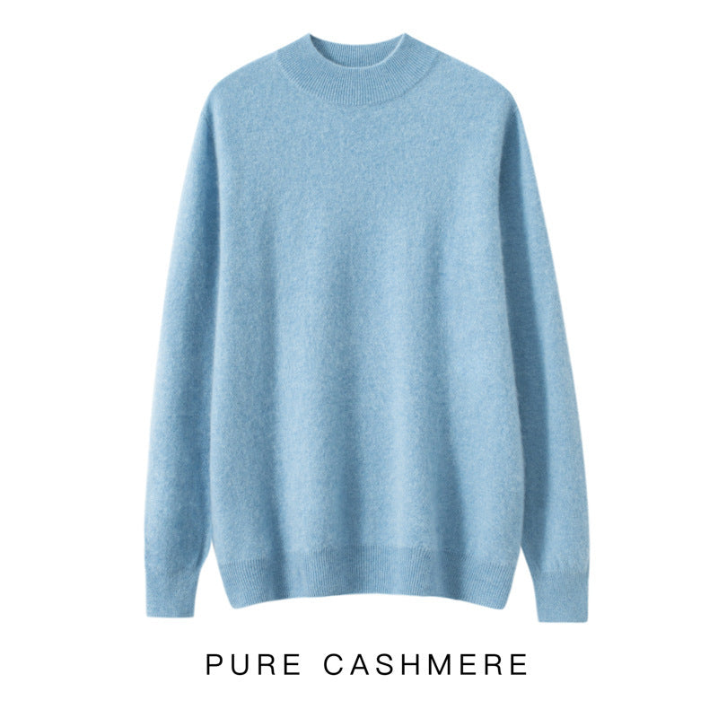 Men's Half-high Collar Cashmere Sweater Business Casual Sweater