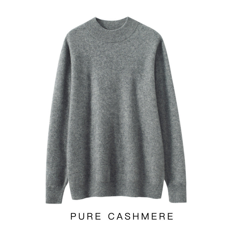 Men's Half-high Collar Cashmere Sweater Business Casual Sweater