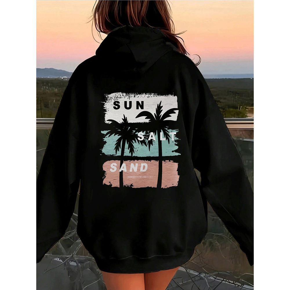 Hooded Hoodie with Street Style Designs