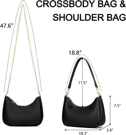Cute Shoulder Bag for Women, PU Leather Hobo Purse