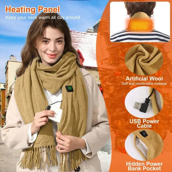 🔥 Heated Scarf – Your Everyday Winter Essential