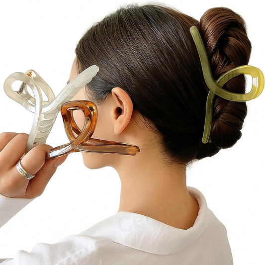 Big Non-Slip Hair Claw Clips Pack of 4